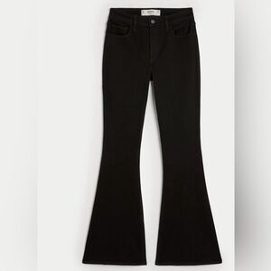 hollister high rise flare - BLACK